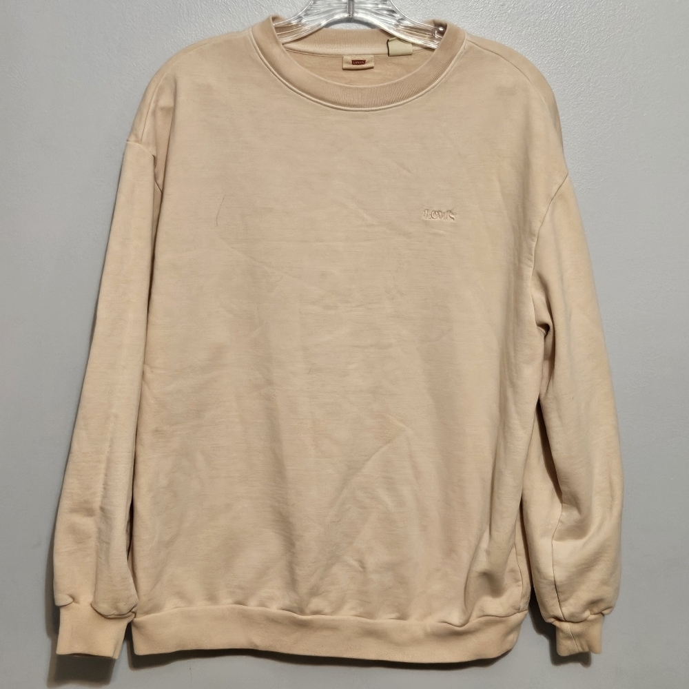 Levi's Women's Cream Crewneck Sweater